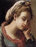 Gaetano Gandolfi Portrait of a Young Woman oil painting on canvas